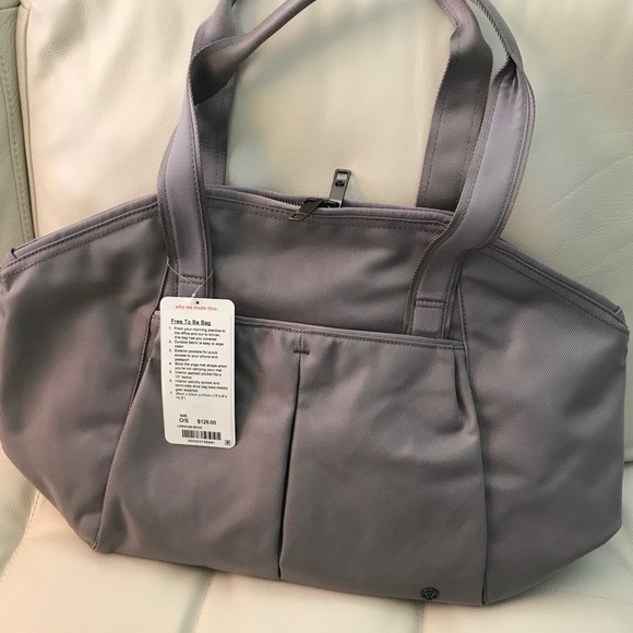 NWT DARK CHROME LULULEMON FREE TO BE BAG - Picture 6 of 8